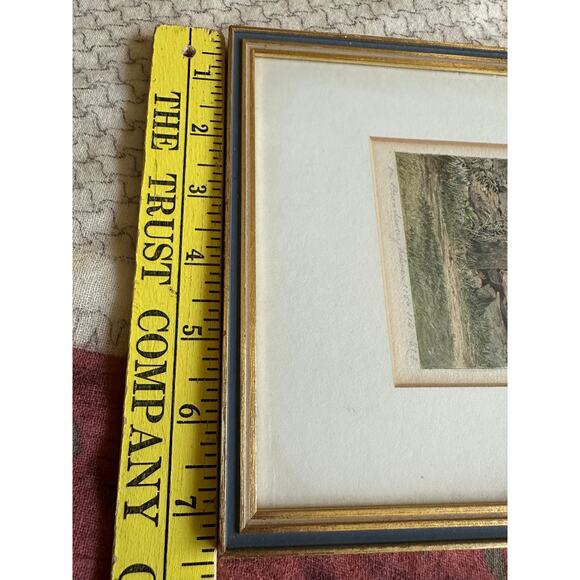 Vintage Italian Silver Framed Pictures set of 2 signed print accent wall art - Picture 11 of 16